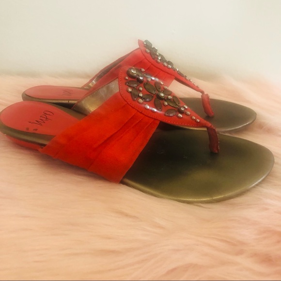 Boho, thong festival sandals Sz 8.5 - Picture 4 of 14